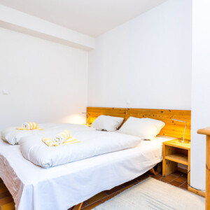 Richtig gut schlafen... Schlafzimmer der Ferienwohnung Brandung in Prerow an der Ostsee